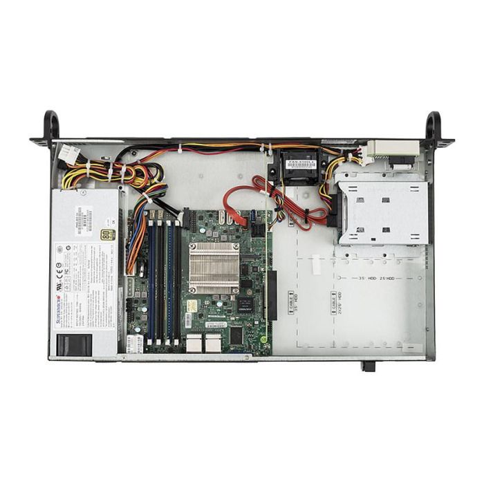 bluechip Serverline R11201s Servidor Rack 1U con Intel Atom C3558, 16 GB DDR4 y 480 GB SSD 2