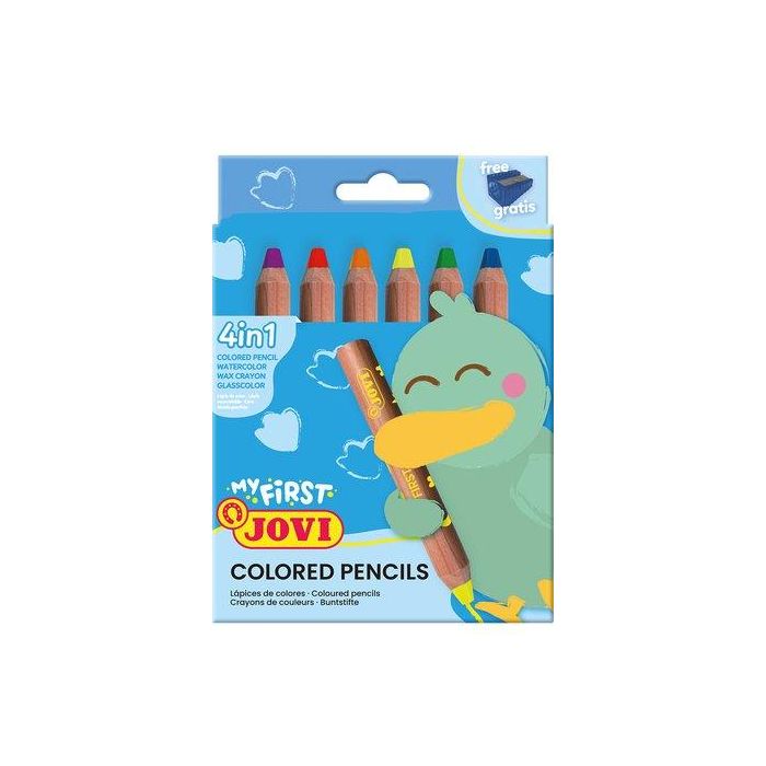 Lapices De Colores Jovi My First Colored Pencils Caja De 6 Lapices De Colores Jovi My First Colored Pencils Caja De 6