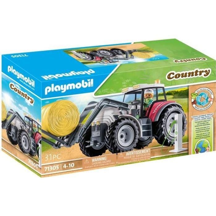 Playmobil tractor grande con accesorios