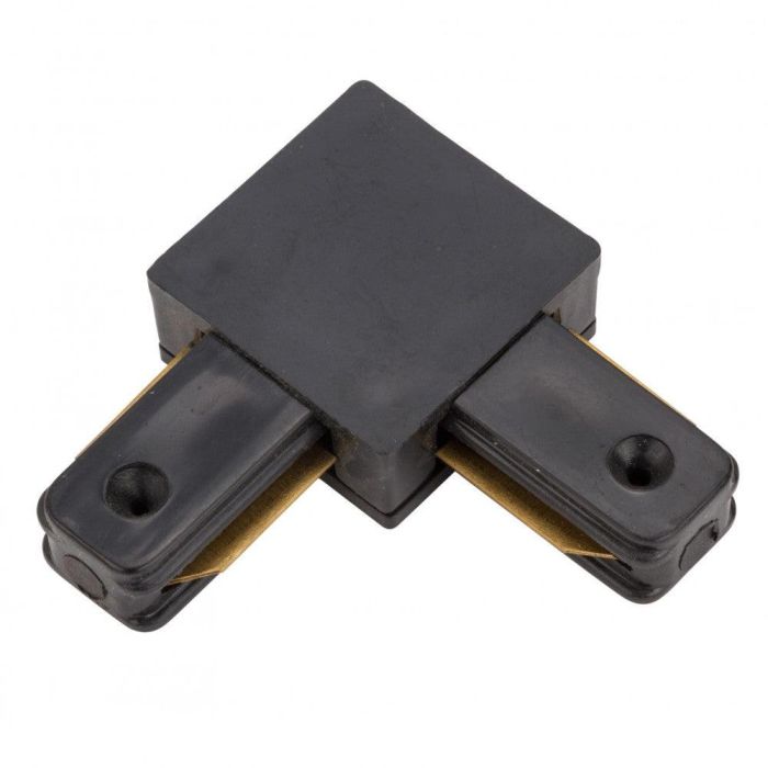 Conector 90º para Carril Monofásico Focos LED Negro HO-PL218000AN