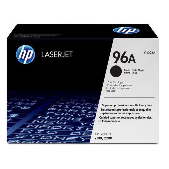 HP 96A Cartucho de Tóner Original Negro LaserJet Ultraprecise para impresoras HP 2100, 2200 Series - Alto Rendimiento (5.000 páginas)