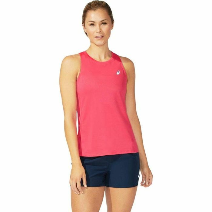 Camiseta de Manga Corta Mujer Asics Core Tank Rosa 1