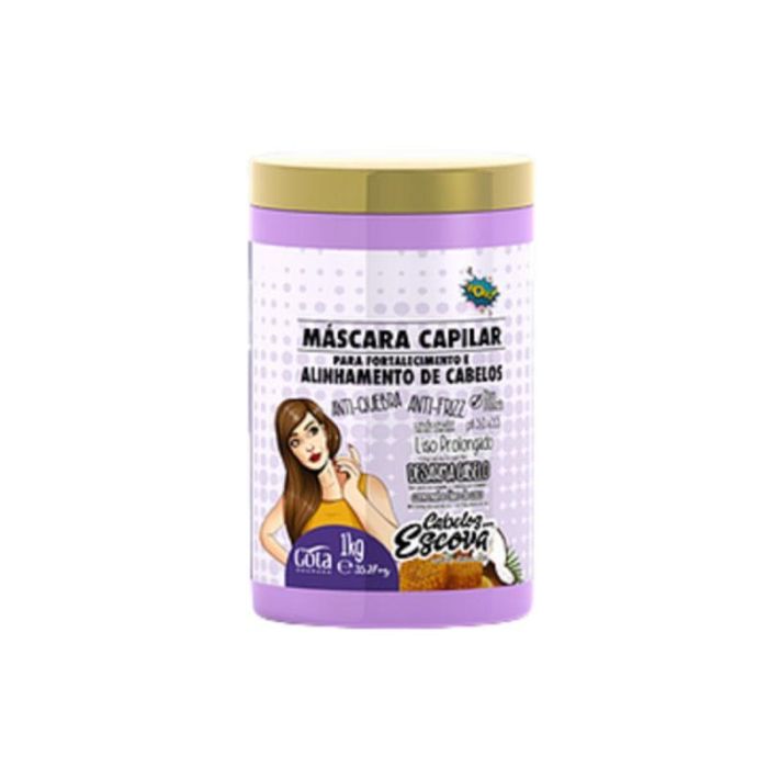 Gota Dourada Máscara Fortalecimiento Cabelos con Queratina y Arginina 1kg para Cabello Liso y Dañado