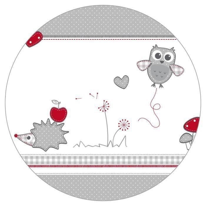 Parque Infantil 100x75 cm + Alfombra Estampado Búhos Adam y Eule + 4 Ruedas - ROBA - Madera blanca 1 Parque Infantil 100x75 cm + Alfombra Estampado Búhos Adam y Eule + 4 Ruedas - ROBA - Madera blanca 1