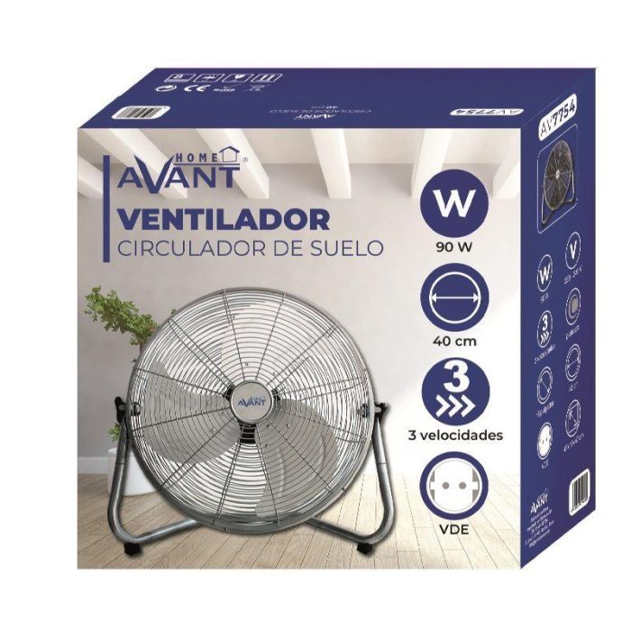 AVANT Circulador de Suelo, Ventilador de Torre 16 Pulgadas, 90W, 3 Velocidades, Oscilación 90°