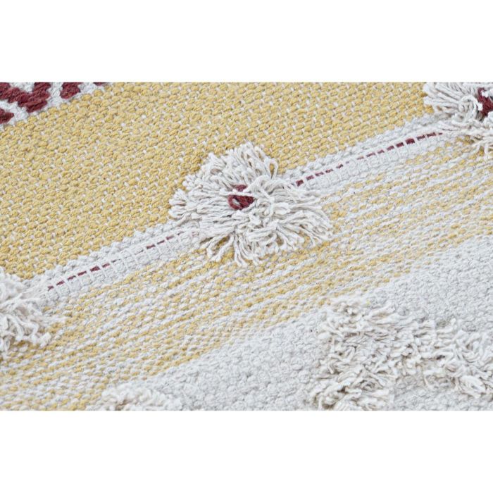 Funda de cojín DKD Home Decor Multicolor Flecos Boho (60 x 60 x 2 cm) 2 Funda de cojín DKD Home Decor Multicolor Flecos Boho (60 x 60 x 2 cm) 2
