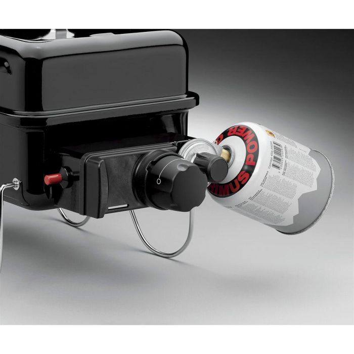 Weber Barbacoa de Gas Go-Anywhere de Acero Esmaltado Negro para 4 personas con encendido piezoeléctrico y quemador de acero inoxidable 4 Weber Barbacoa de Gas Go-Anywhere de Acero Esmaltado Negro para 4 personas con encendido piezoeléctrico y quemador de acero inoxidable 4