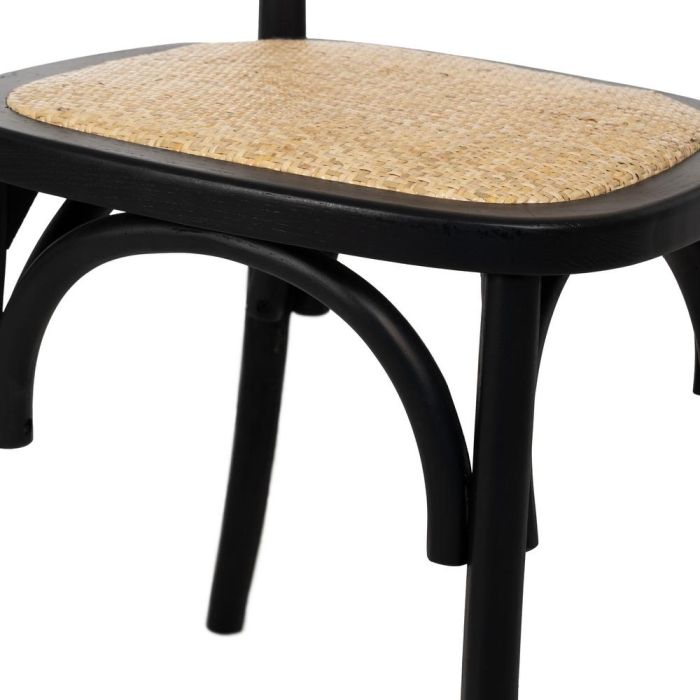 Silla Negro Madera de Olmo Contract 45 X 42 X 86 cm