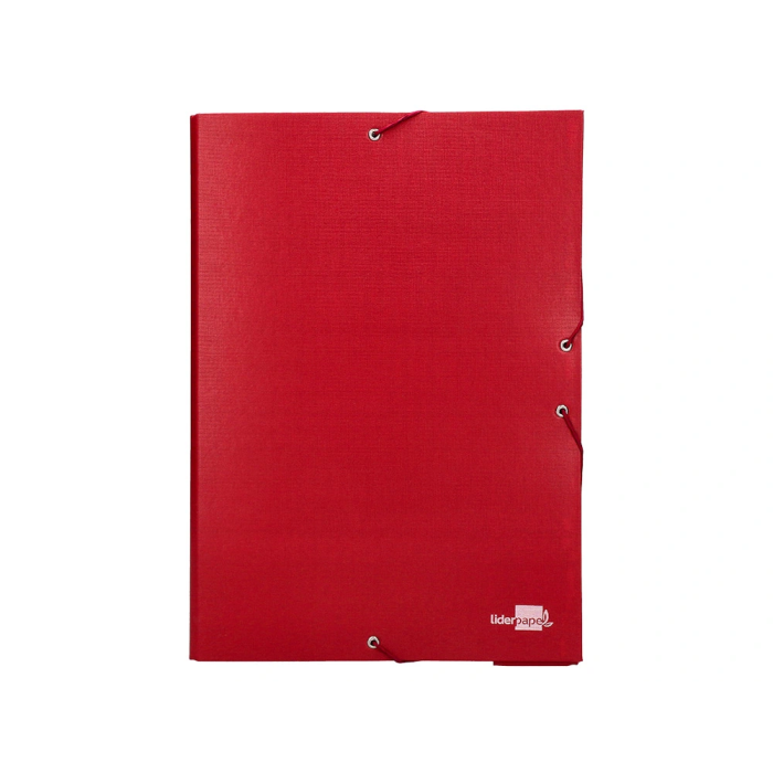 Liderpapel Carpeta proyectos folio lomo 70mm cartón forrado roja 250 x 350 mm 1