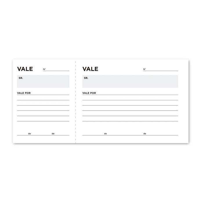 Liderpapel Talonario Vales Tres en Folio 104 Texto en Portugues 2