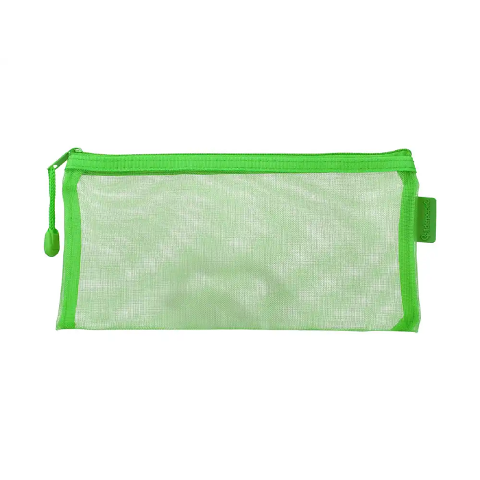 Liderpapel Bolsa Zipper Bag Poliéster Transpirable Multiusos 230x115 mm Verde Pastel 2