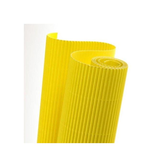 Carton Ondulado Canson 300G Rollo 0,5X0,7 M Amarillo Limon Paquete De 10