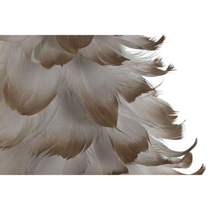 DKD Home Decor Árbol de Navidad Moderno de 46 cm Alto, Decorativo de Pluma y Cartón Dorado Blanco (Pack 2 Unidades) 1 DKD Home Decor Árbol de Navidad Moderno de 46 cm Alto, Decorativo de Pluma y Cartón Dorado Blanco (Pack 2 Unidades) 1
