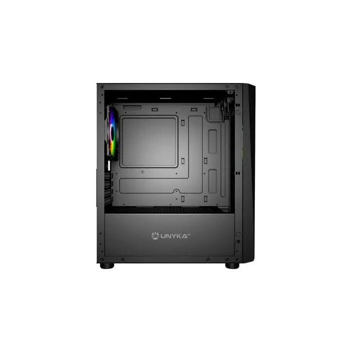 Unykach Caja Ordenador Gaming Mini Glayze ARGB Micro ATX, Cristal Templado, 4 Ventiladores, Refrigeración Líquida 240mm 2
