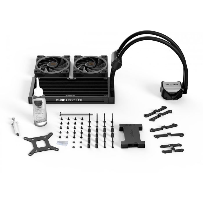 be quiet! Pure Loop 2 FX 240mm Sistema Refrigeración Líquida AIO Procesador, 2x 12cm ARGB, LGA 1700/AM5, Negro 4 be quiet! Pure Loop 2 FX 240mm Sistema Refrigeración Líquida AIO Procesador, 2x 12cm ARGB, LGA 1700/AM5, Negro 4