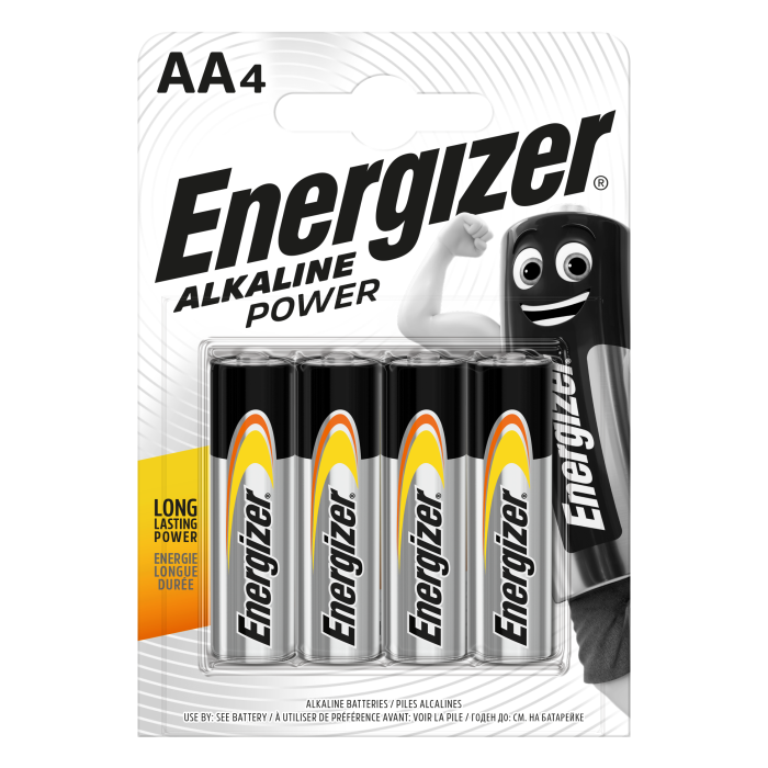 Energizer ENE300132901 Pilas Alcalinas Power AA LR6 Blister 4 uds. Larga Duración hasta 10 años, Sin Sulfataciones Energizer ENE300132901 Pilas Alcalinas Power AA LR6 Blister 4 uds. Larga Duración hasta 10 años, Sin Sulfataciones