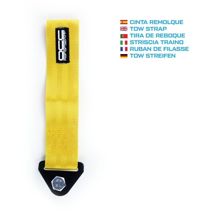 Cinta de Remolque OCC Motorsport 3000 kg 15mm Amarillo 7 Cinta de Remolque OCC Motorsport 3000 kg 15mm Amarillo 7