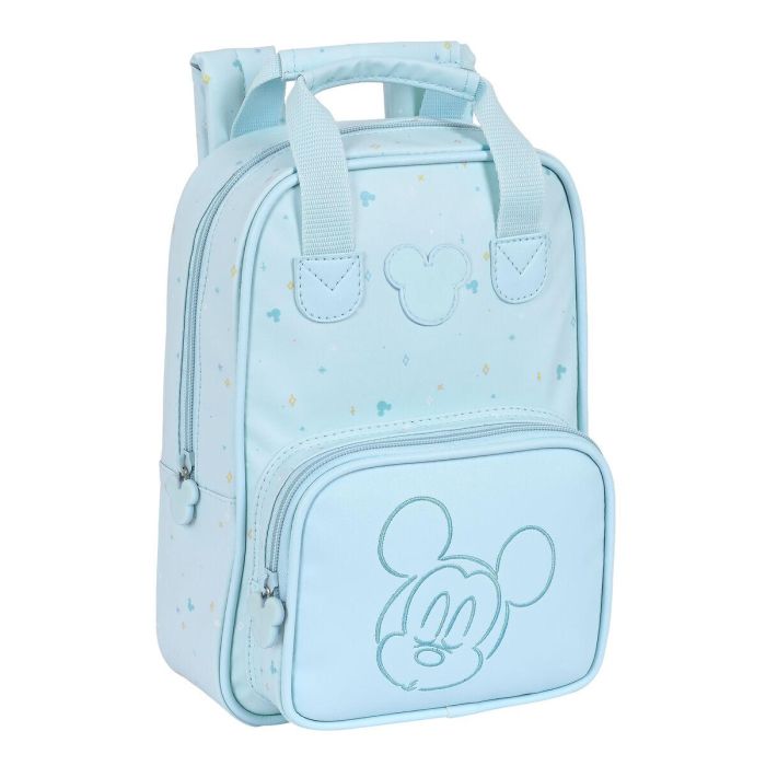 Mochila Escolar Mickey Mouse Clubhouse Azul claro 20 x 28 x 8 cm 0 Mochila Escolar Mickey Mouse Clubhouse Azul claro 20 x 28 x 8 cm 0