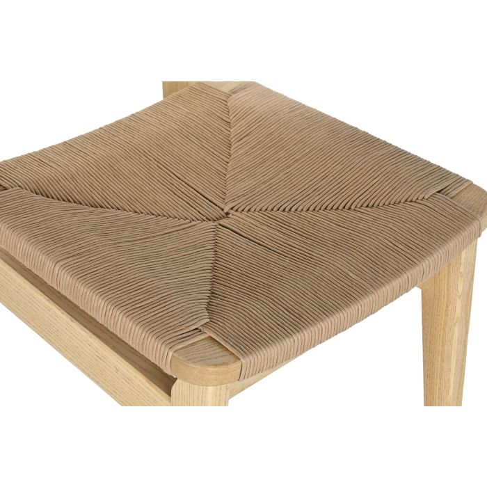DKD Home Decor Silla Horeca de Madera de Olmo y Fibra Natural - 42x50x81 cm, Altura Asiento 45 cm 1 DKD Home Decor Silla Horeca de Madera de Olmo y Fibra Natural - 42x50x81 cm, Altura Asiento 45 cm 1