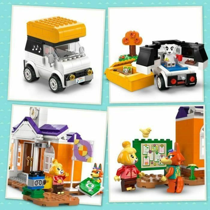 Lego Animal Crossing 77052 Kéké en la Plaza Juguete para Construir con Cafetería 3