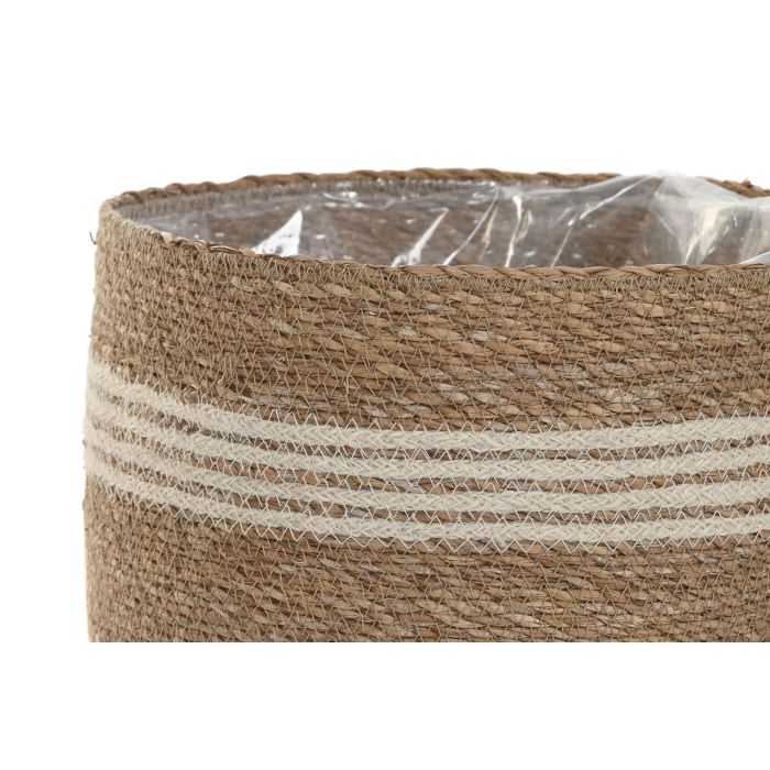 Macetero Boho DKD Home Decor Natural Blanco 29 x 28 x 29 cm Set de 6 (2 Unidades) 1 Macetero Boho DKD Home Decor Natural Blanco 29 x 28 x 29 cm Set de 6 (2 Unidades) 1