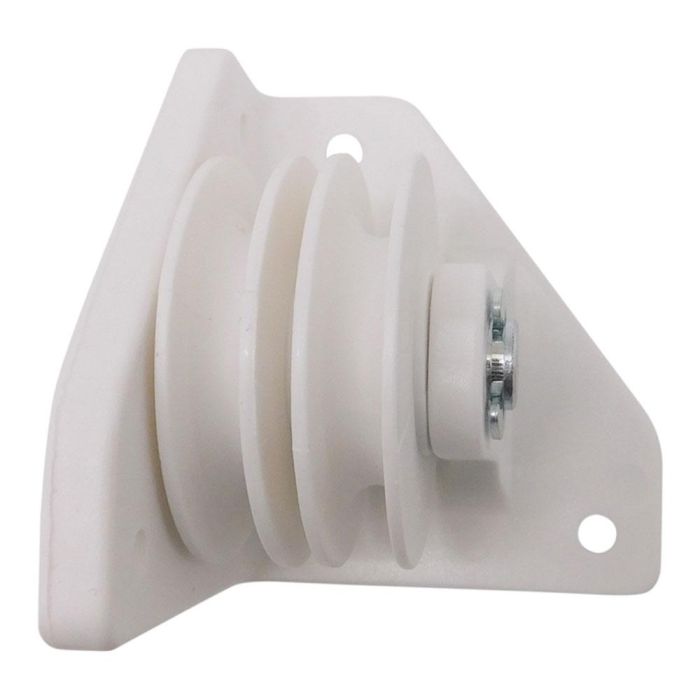 Micel Polea Lateral TLD20 92581 para Pergola para Dos Cuerdas de 8mm en Nylon Acabado Blanco 0 Micel Polea Lateral TLD20 92581 para Pergola para Dos Cuerdas de 8mm en Nylon Acabado Blanco 0