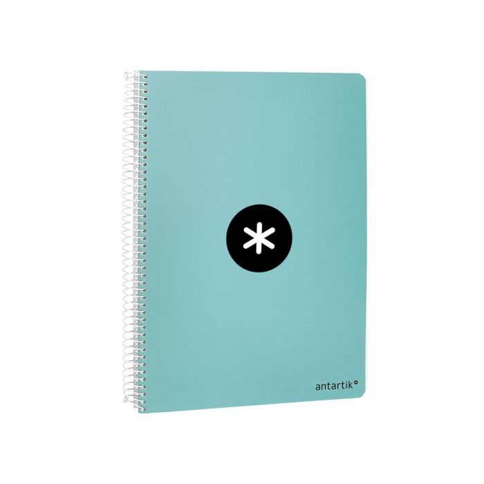 Cuaderno Espiral Liderpapel A4 Micro Antartik Tapa Dura 80H 100 gr Cuadro 5 mm Sin Bandas 4 Taladros Color Menta 3