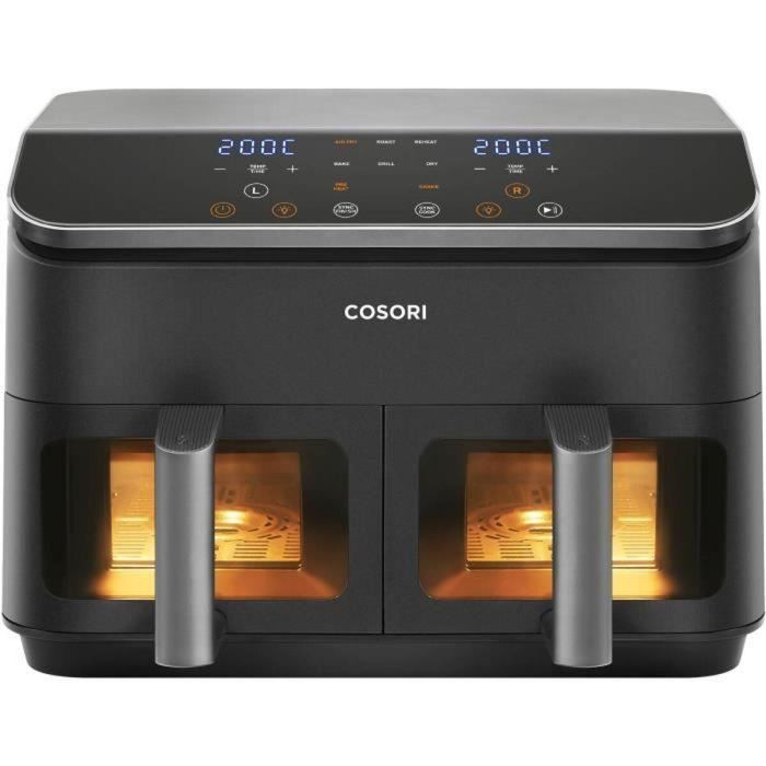 Cosori COS1707381744609 Freidora sin aceite Edición Chef de dos cestas, 8.5 L, 2 cestas, 8 programas, 1750 W, Negra 11 Cosori COS1707381744609 Freidora sin aceite Edición Chef de dos cestas, 8.5 L, 2 cestas, 8 programas, 1750 W, Negra 11