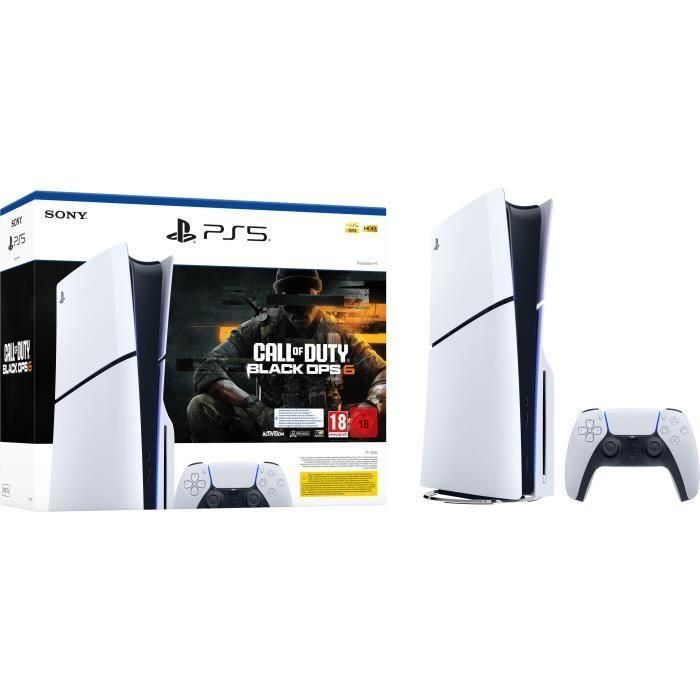 Pack estándar de PS5: consola PlayStation 5 (modelo Slim) + Call of Duty: Black Ops 6 (código en la caja) 1 Pack estándar de PS5: consola PlayStation 5 (modelo Slim) + Call of Duty: Black Ops 6 (código en la caja) 1