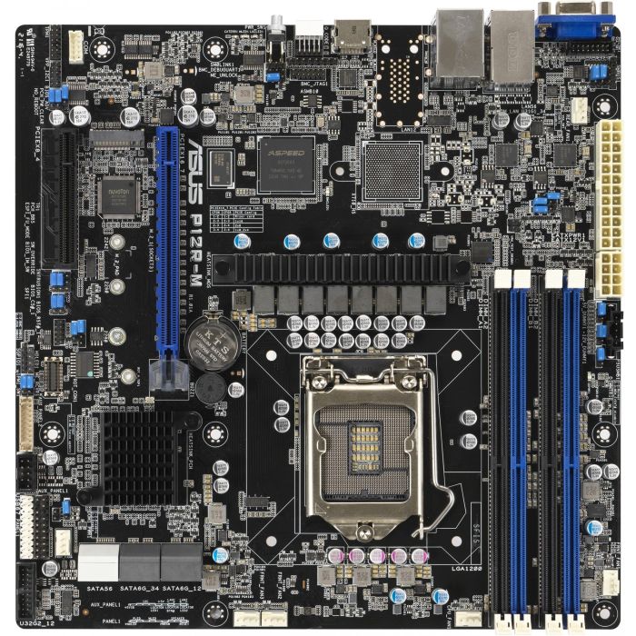 ASUS P12R-M Placa Base MicroATX LGA 1200 DDR4 con 2x1G Ethernet