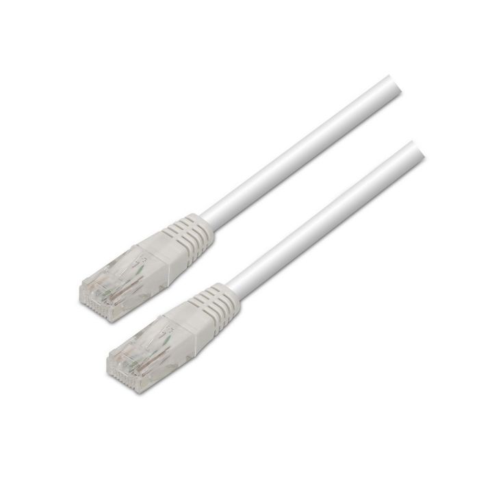 AISENS - CABLE DE RED LATIGUILLO RJ45 CAT.5E UTP AWG24, BLANCO, 3.0M