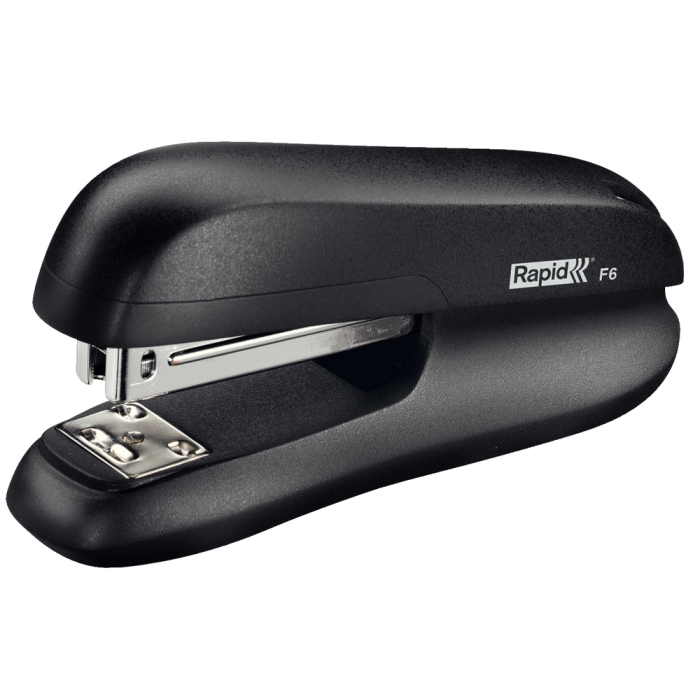 Rapid Grapadora F6 Plástico ABS Negro Capacidad 20 Hojas Usa Grapas 24/6 y 26/6 1