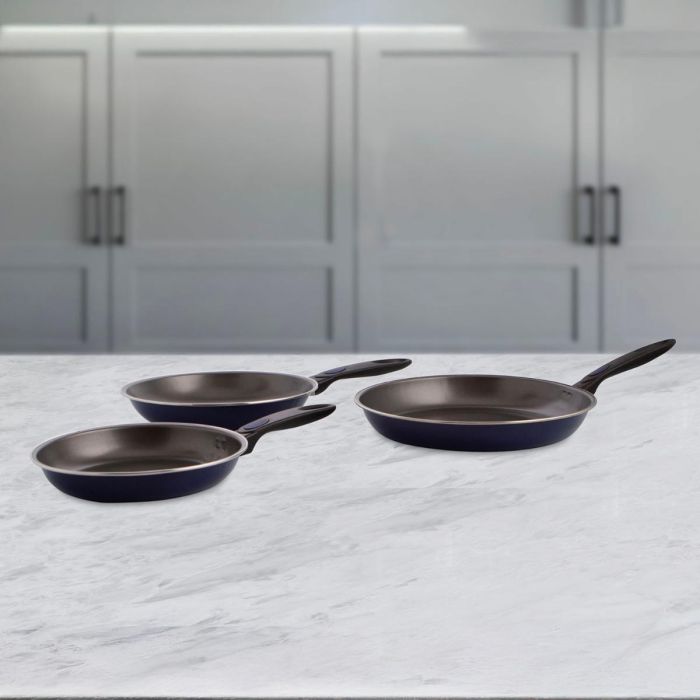 Set 3 Sartenes Aluminio Estampado Nuit Quid 20-24-28 cm