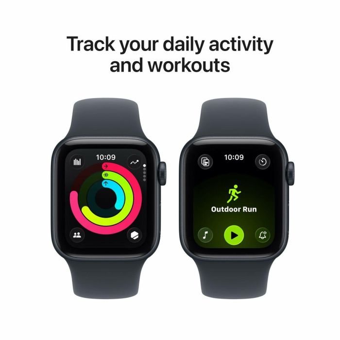 Apple Watch SE 3 Cellular 40mm GPS + Cellular Aluminio Negro - Caja Medianoche con Correa Deportiva Medianoche S/M 2