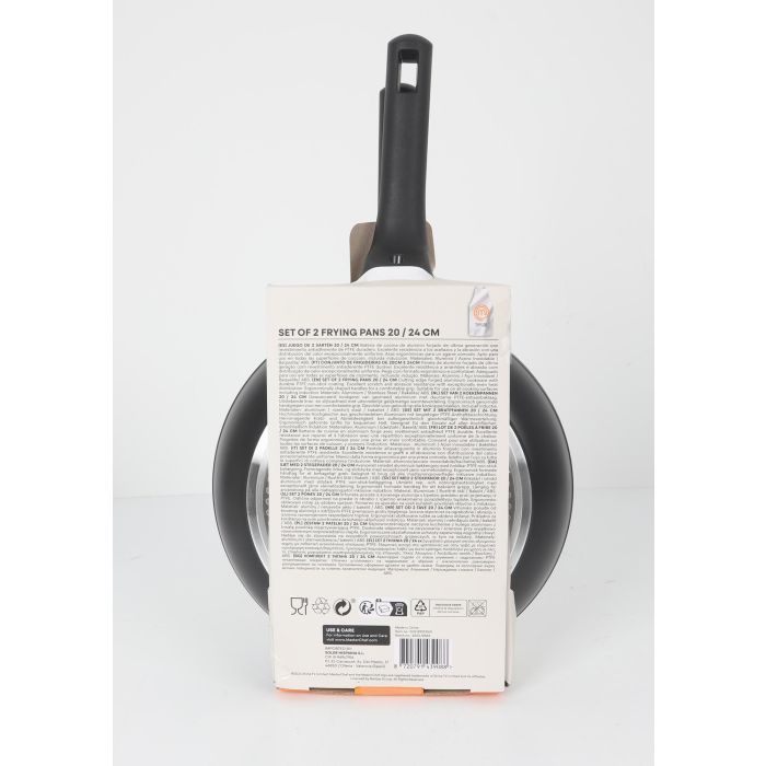 Lote 2 Sartenes de aluminio forjado 20 cm/24 cm, 2.5 mm (4 Unidades) 3 Lote 2 Sartenes de aluminio forjado 20 cm/24 cm, 2.5 mm (4 Unidades) 3