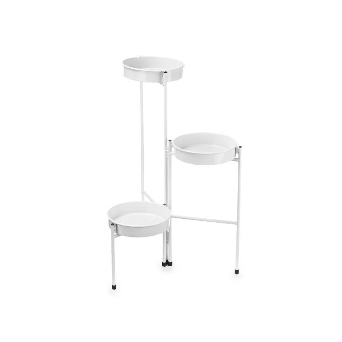 Estante Planta Tres Alturas Blanco Giftdecor 46X62CM (4 Unidades) 1 Estante Planta Tres Alturas Blanco Giftdecor 46X62CM (4 Unidades) 1