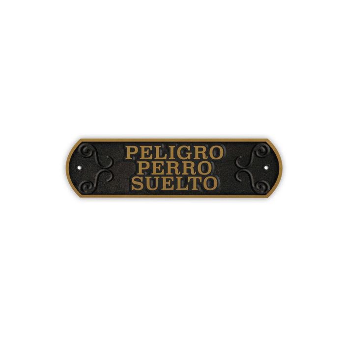 Placa Magnet & Steel Peligro perro Suelto 24 x 7,2 cm 0 Placa Magnet & Steel Peligro perro Suelto 24 x 7,2 cm 0