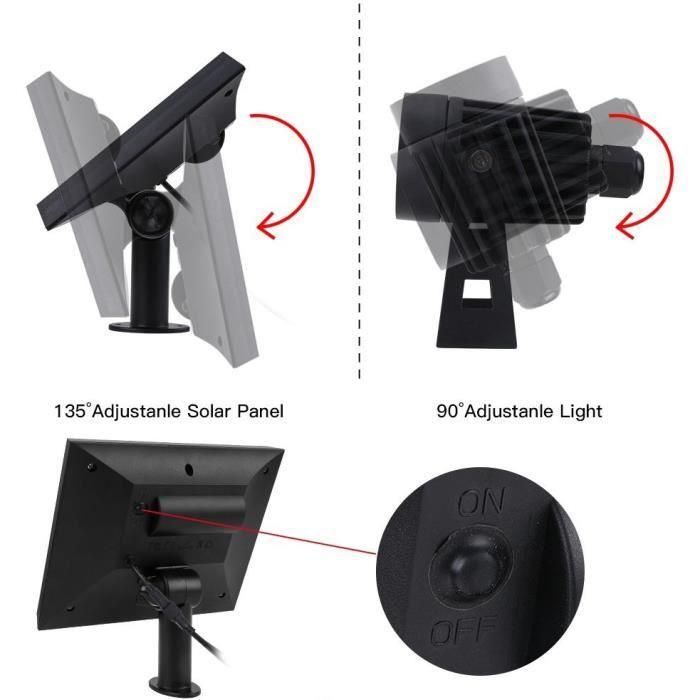 Cuatro focos solares 4 en 1 para pegar o fijar - LUMISKY - ROUNDY - H27 cm - LED blanco frío 5 Cuatro focos solares 4 en 1 para pegar o fijar - LUMISKY - ROUNDY - H27 cm - LED blanco frío 5