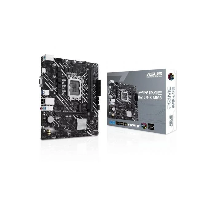 PLACA ASUS PRIME H610M-K ARGBINTEL1700 2DDR5 HDMI/VGA PCIE4.0 4SATA3 USB3.2 MATX 0 PLACA ASUS PRIME H610M-K ARGBINTEL1700 2DDR5 HDMI/VGA PCIE4.0 4SATA3 USB3.2 MATX 0