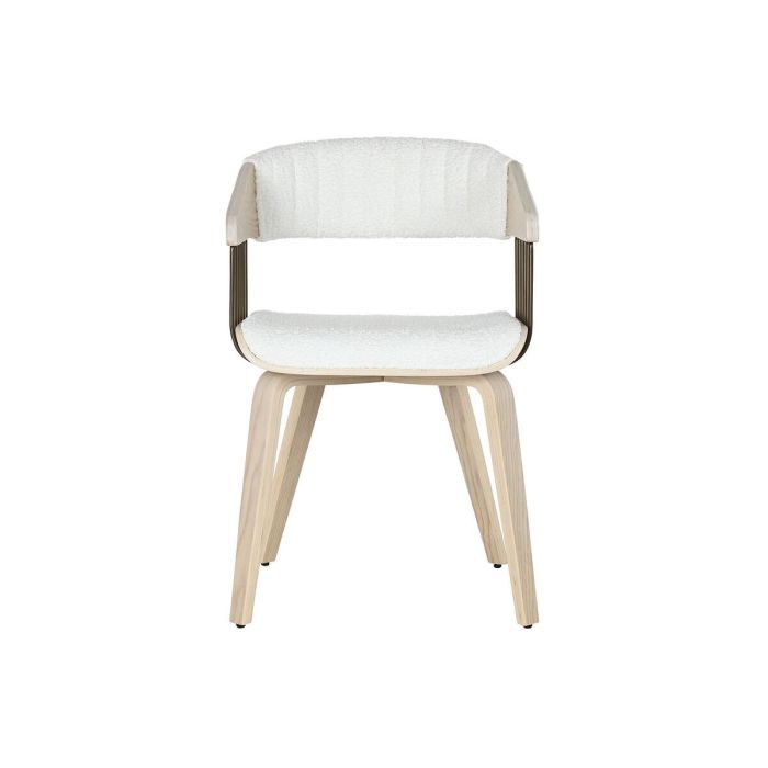 Silla Scandi DKD Home Decor Blanco 55 x 76.5 x 51 cm 5