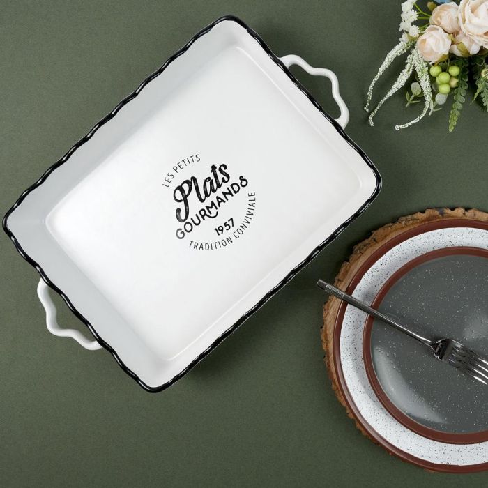 Cook Concept Fuente Rectangular Vallee Outlet con Asas 40x26.3 cm 3