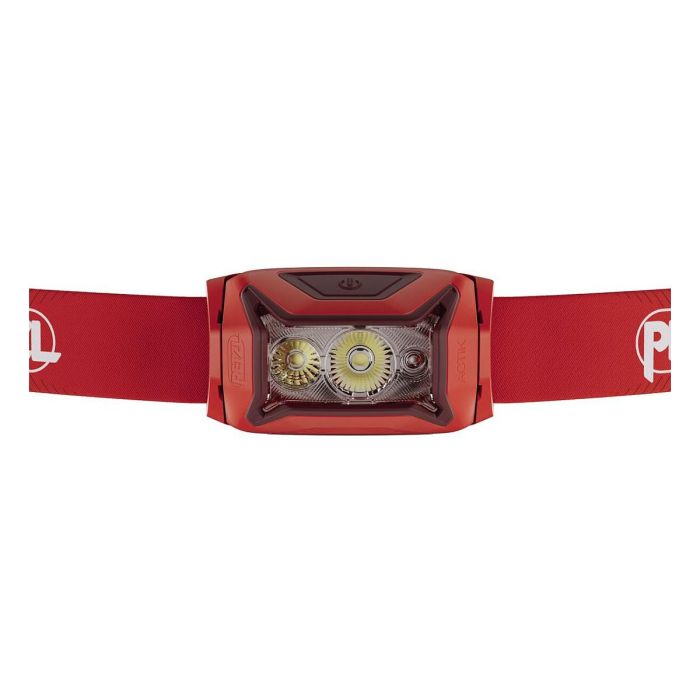 Petzl ACTIK Linterna Frontal LED Amarilla, 450 Lúmenes Máx, 3 Modos, IPX4, Incluye Pilas