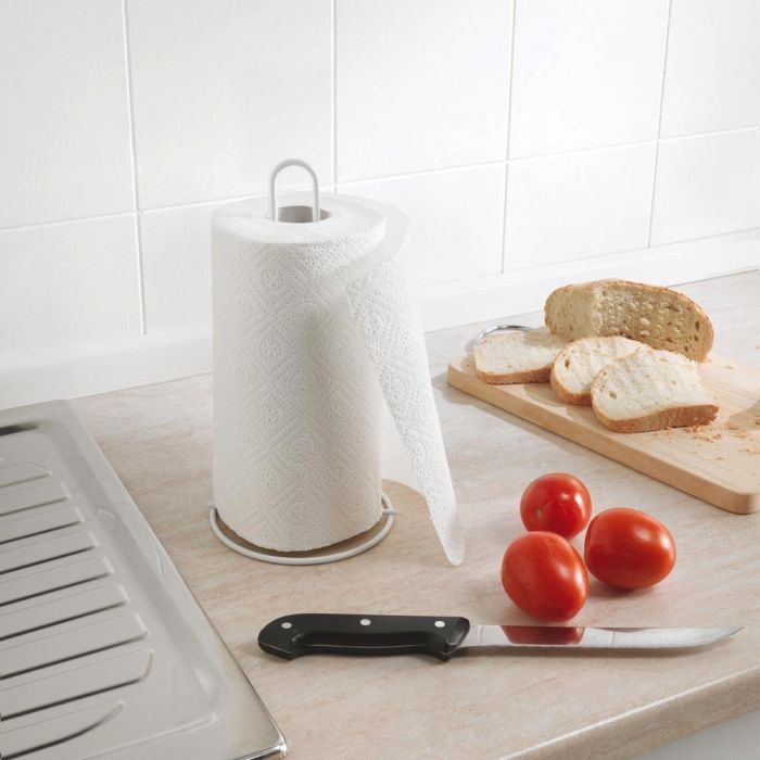 Confortime Portarrollos de Cocina en Metal, 31 cm, Blanco (24 Unidades) 3