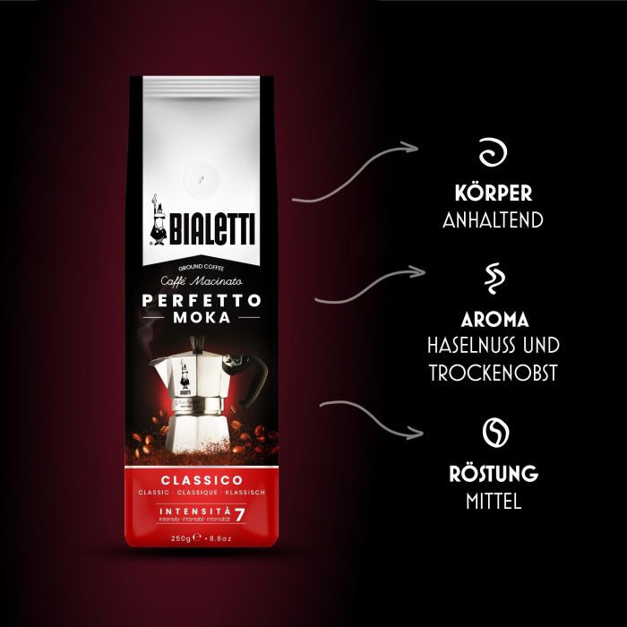 Bialetti Perfetto Moka Classico gemahlen 250 g 1 Bialetti Perfetto Moka Classico gemahlen 250 g 1