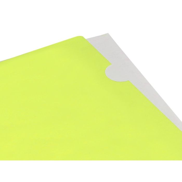 Carpeta Liderpapel Dossier Uñero Polipropileno Din A4 Amarillo Fluor Opaco 20 Hojas 10 unidades 5