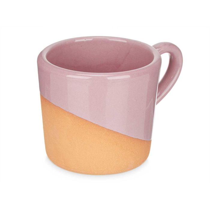 Taza Cafe Barro 80Ml Asa Rosa La Dehesa 8X5CM (24 Unidades) 1 Taza Cafe Barro 80Ml Asa Rosa La Dehesa 8X5CM (24 Unidades) 1