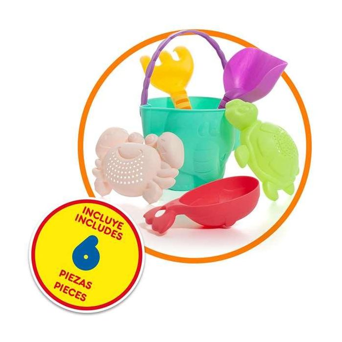 Carro playa con asa plegable y zona para construir. incluye accesorios de playa. incluye 6 piezas. 5 Carro playa con asa plegable y zona para construir. incluye accesorios de playa. incluye 6 piezas. 5