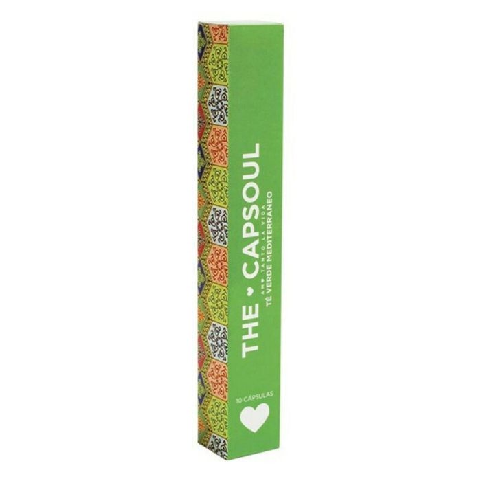 The Capsoul Cápsulas de Té Verde Mediterráneo con Naranja, Limón y Mandarina. Intenso Sabor. Compatibles Nespresso 10 Unidades The Capsoul Cápsulas de Té Verde Mediterráneo con Naranja, Limón y Mandarina. Intenso Sabor. Compatibles Nespresso 10 Unidades