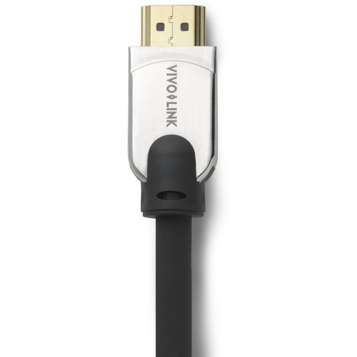 Vivolink Cable HDMI Pro 3m M/F con Alimentación USB, Soporta 4K@60Hz, HDCP 2.2, ARC, CEC, Carcasa Metal, Ultra Flexible 2