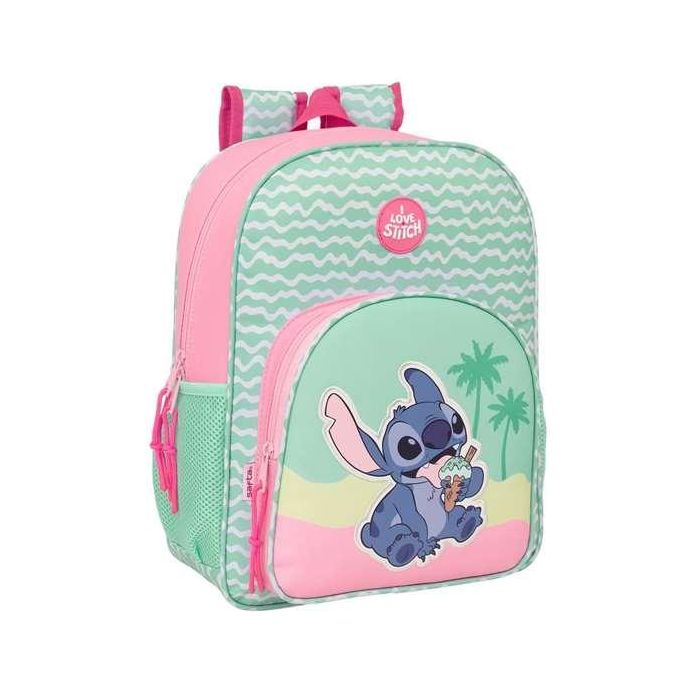Safta Mochila Junior Adaptable a Carro Stitch "Ice Cream" 32x38x12 cm para Niños +3 Años 0 Safta Mochila Junior Adaptable a Carro Stitch "Ice Cream" 32x38x12 cm para Niños +3 Años 0